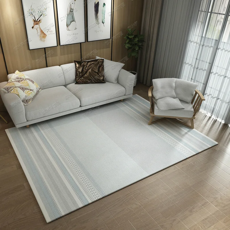 

Modern style simple grey tea mat bedroom bedside Nordic ins living room abstract new Chinese carpet