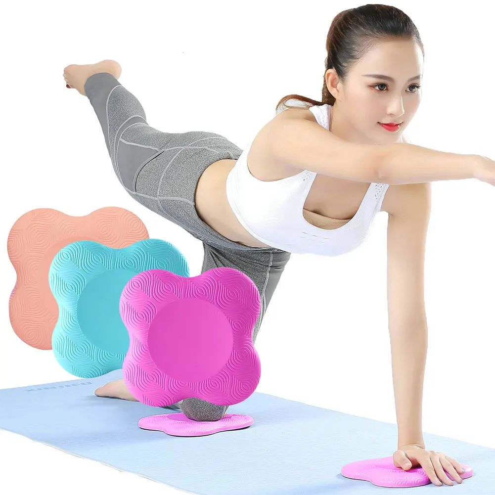 

2pcs Yoga Kneeling Mat Knee Support Oga Mat Thick Non-slip Plank Support Fitness Balance Pad For Elbow Pads And Knee Pads