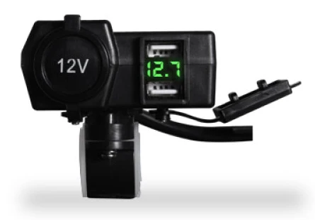 Автомобильное зарядное устройство Usb 12V 5V Conerter для мобильного телефона, быстрая зарядка 4.2A, дисплей напряжения с переключателем, водонепроницаемый адаптер - Название цвета: T-YUK-G