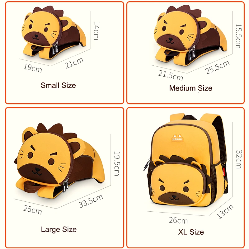 NOHOO School Bags Kids Bag for Girls school bags for boys Kindergarten kids backpack Waterproof Cute Toddler Backpacks 2022