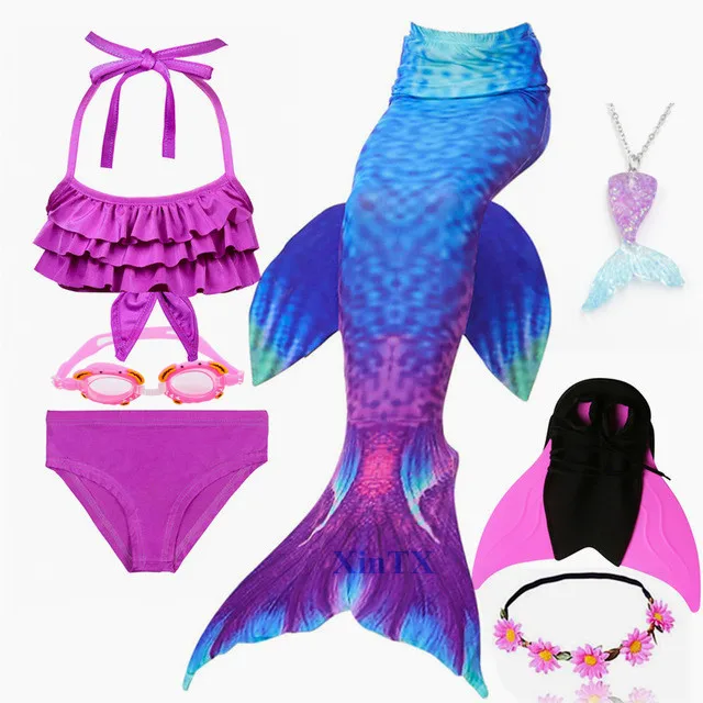 Ariel-Swiermaid-Tail-for-Swimming-Children-Swimming-Mermaid-Tails-With-Monofin-Fin-Girls-Kids-Mermaid.jpg_640x640_副本