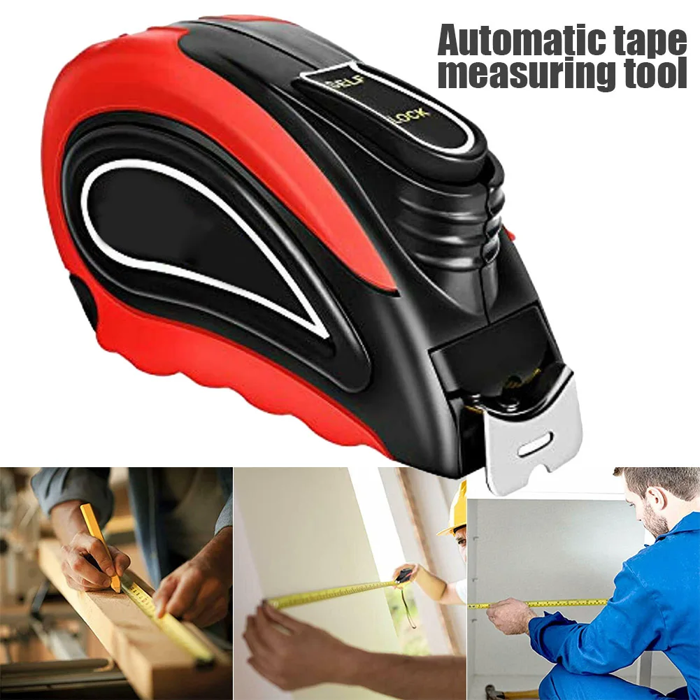 Tape Measure Self Lock Inch Metric Measuring Retractable for Construction Craft Woodworking SDF-SHIP | Инструменты