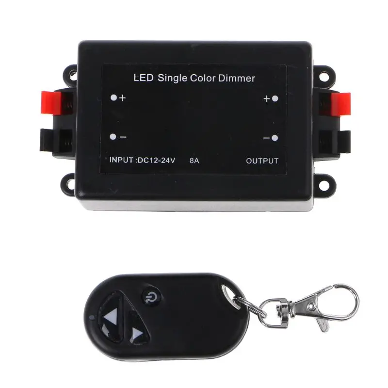 DC 12 V-24 V 8A светодиодный Одноцветный диммер для Светодиодный светильник полосы LiRF с пультом дистанционного управления