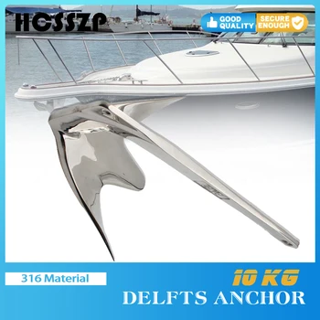 

22Lbs(10Kg) Heavy Bruce/Claw Style Anchor Sailing Yacht Steamship Kayak Canoe Stability Stainless Steel 316 Marine Accessories
