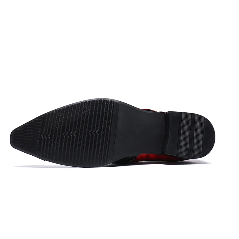 Luxury Brand Men Genuine Leather Pointed Toe Take Buckle Leather Formal Business Shoes Male Office Work Flat Oxford Shoes
