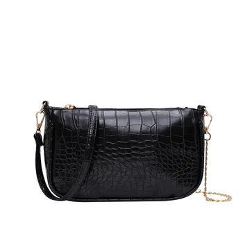 

Retro small black bag messenger bag fashion small square shoulder bag