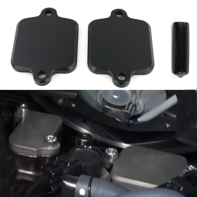 Smog Block Off Plates Cover Fit For Yamaha YZF R1 YZF R1M R1S YZF R6