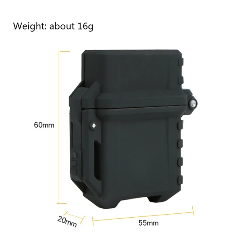 AISPORT Tactical Lighter Storage Case Universal Portable Box Container Organizer Holder For Zippo Inner Tank