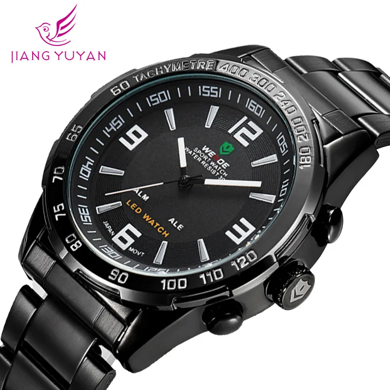 

Granville Weide Quartz Steel Belt Sports Watch LED Night Light Waterproof Multi-functional MEN'S Watch AliExpress