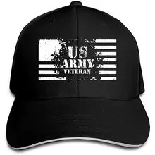 Мужская Женская бейсбольная кепка ветерана армии США