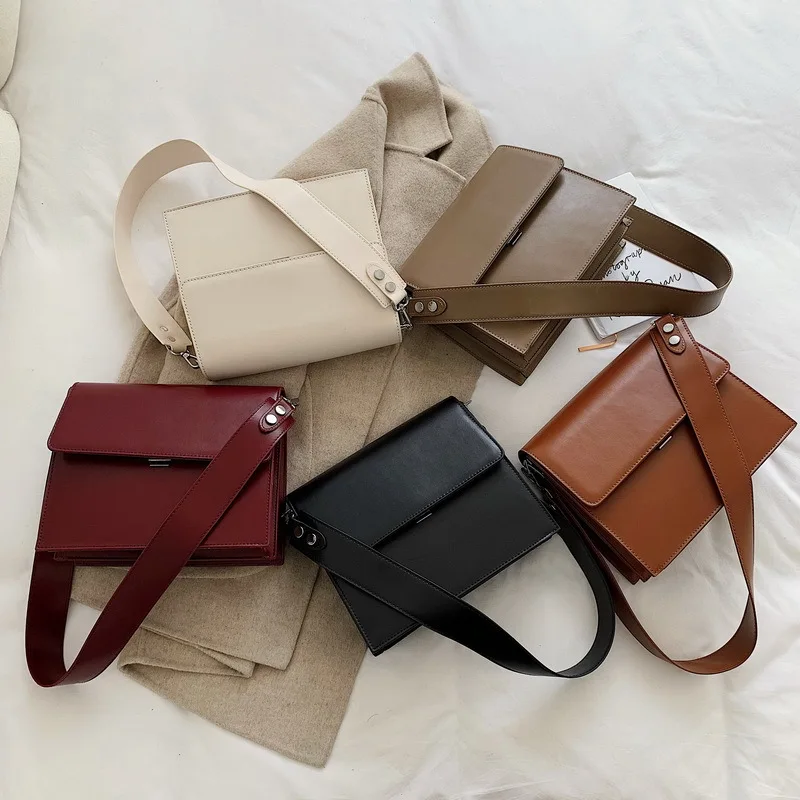 Tanie Prosty szeroki torby na pasek dla kobiet Crossbody torby Totes torba designerska torba znanych marek kobiet torby torebka z uchwytem Lady torebki 2019
