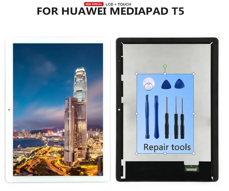 Для huawei MediaPad T5 10 AGS2-L09 AGS2-W09 AGS2-L03 AGS2-W19 ЖК-дисплей Дисплей и кодирующий преобразователь сенсорного экрана в сборе для планшета+ ручка