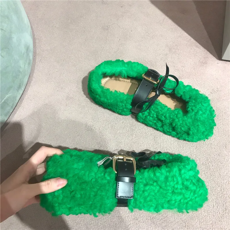 Sapatos Feminino/Новинка года; Модные осенние женские балетки на меху; повседневные однотонные женские туфли с круглым носком; Schoenen Vrouw