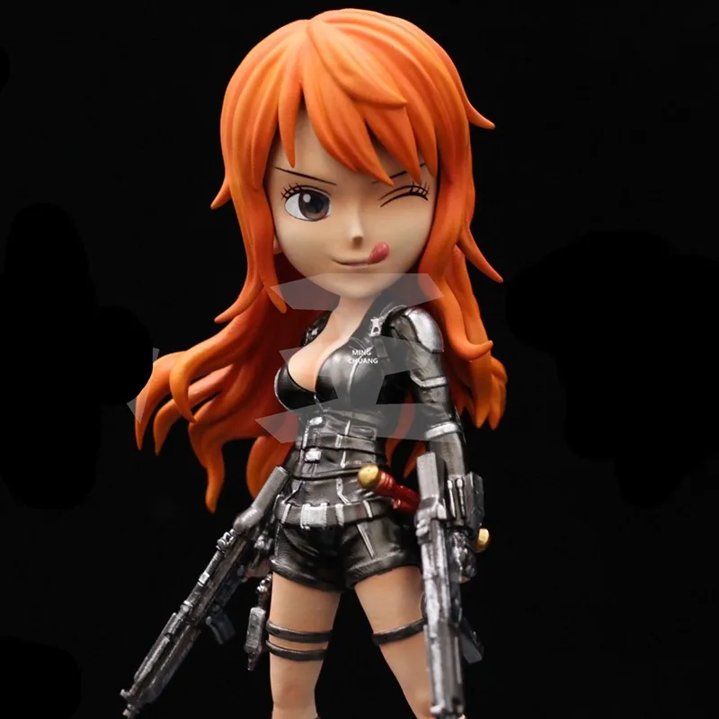 5" One Piece Statue Anime Sexy Figures Bust Charm Girl Nami Full-Length Portrait Thief Cat GK Action Figure Toy BOX 13CM V606