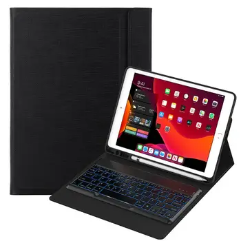

Bluetooth Keyboard for iPad 10.2 Smart Cover Case for iPad 7th Gen 10.2"Backlit Keyboard Leather Case for iPad 7 2019