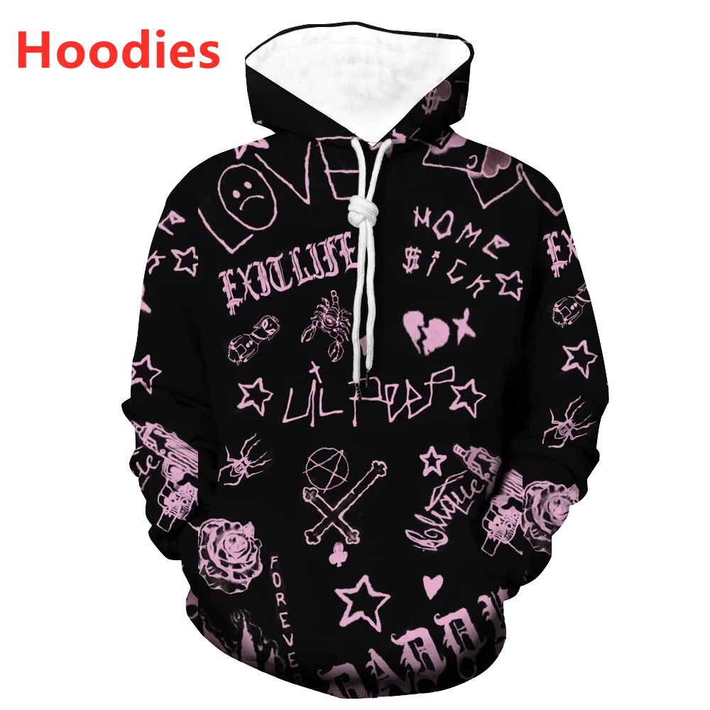 

New boys/girls Love Lil.peep Fashion Men Women Tracksuits Crewneck Hoodies Plus size S-7XL harajuku man hoodies