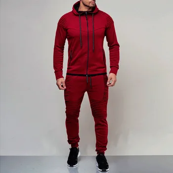 2 pieces Autumn Running tracksuit men Sweatshirt Sports Set Gym Clothes Men Sport Suit Training Suit Sport Wear Outdoor 1