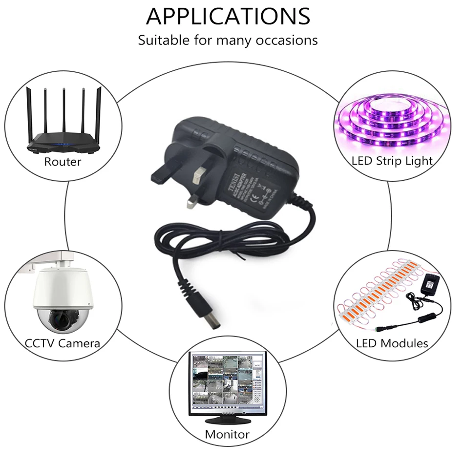 LED 전원 컨버터 어댑터 공급 장치, LED 스트립용 조명 변압기 충전기, DC 12V 3A, 36W, EU 미국 영국 AU 플러그, AC 100-240V-12V