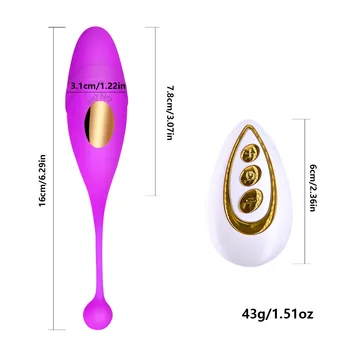 Female Vibrator Vibrating love eggs Vaginal Clitoris stimulator Remote silicone Sex Toy for Women Masturbator Toys for Adults 6