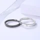 Conjunto de anillos ajustables abiertos para pareja, Set de 2 unids/par de anillos de compromiso minimalistas, con Luna y sol, para pareja