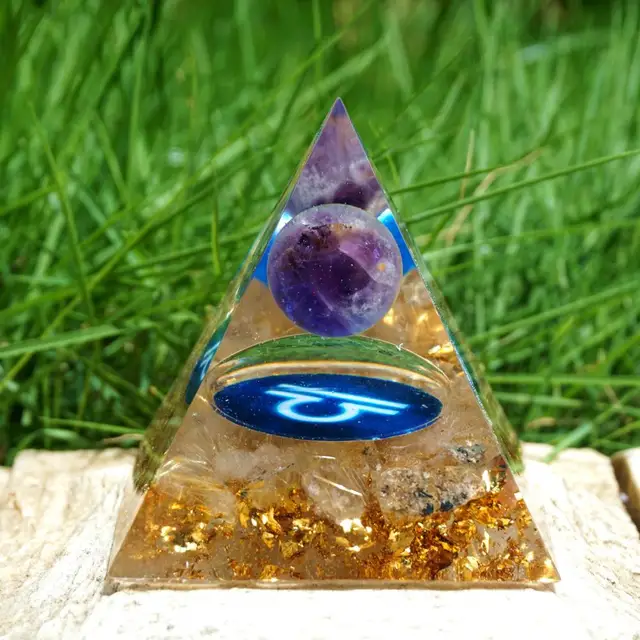 Orgonite pyramid libra zodiac - Image 2