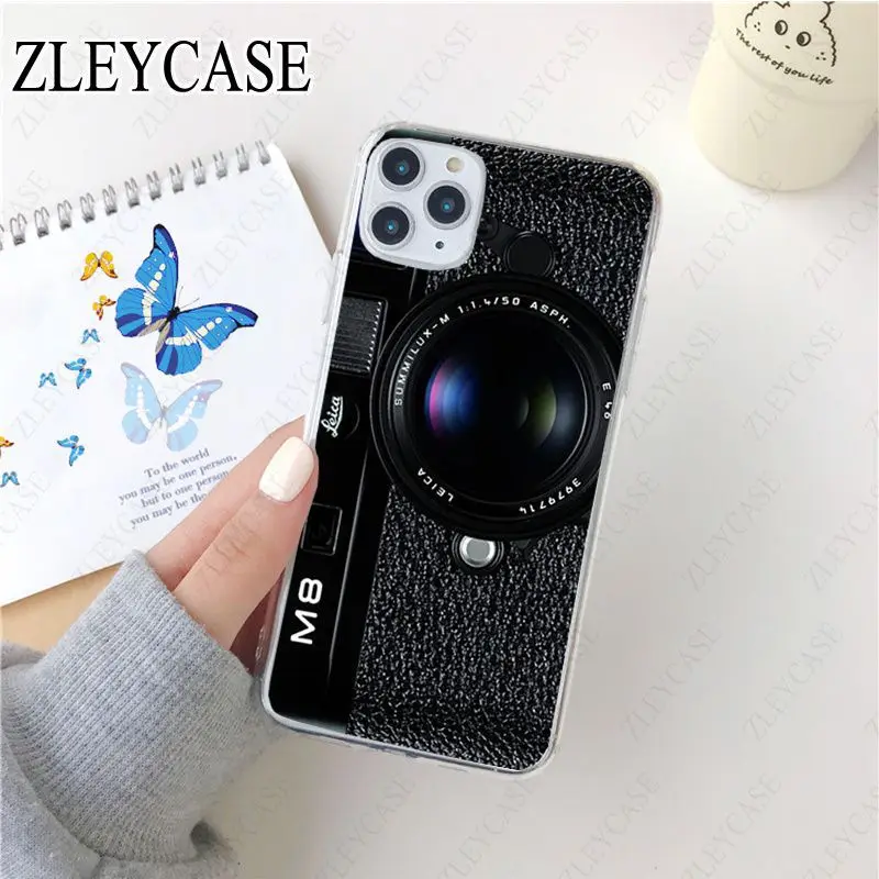 classic retro Black silver camera