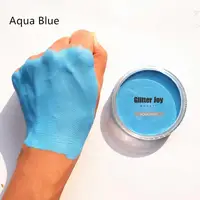 Aqua Blue 30g/pc Water Based Pure Aqua Blue Face Body Paint Pigment Makeup in Halloween Party Fancy Dress Beauty Makeup Tool 1