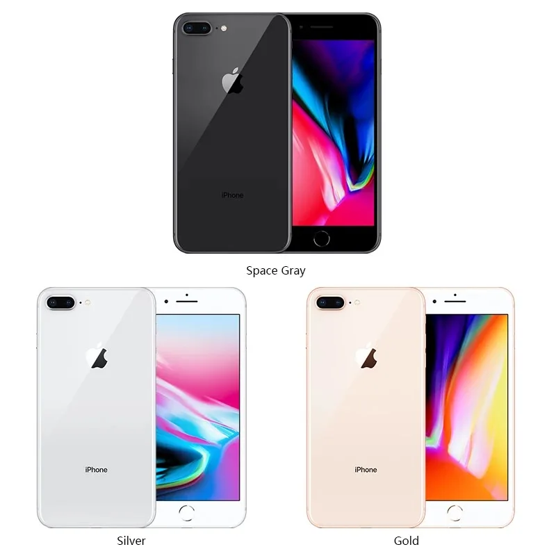 Original Apple iphone 8 Plus Hexa Core iOS 3GB RAM 64-256GB ROM 5.5 inch 12MP Fingerprint 2691mAh LTE used Mobile Phone