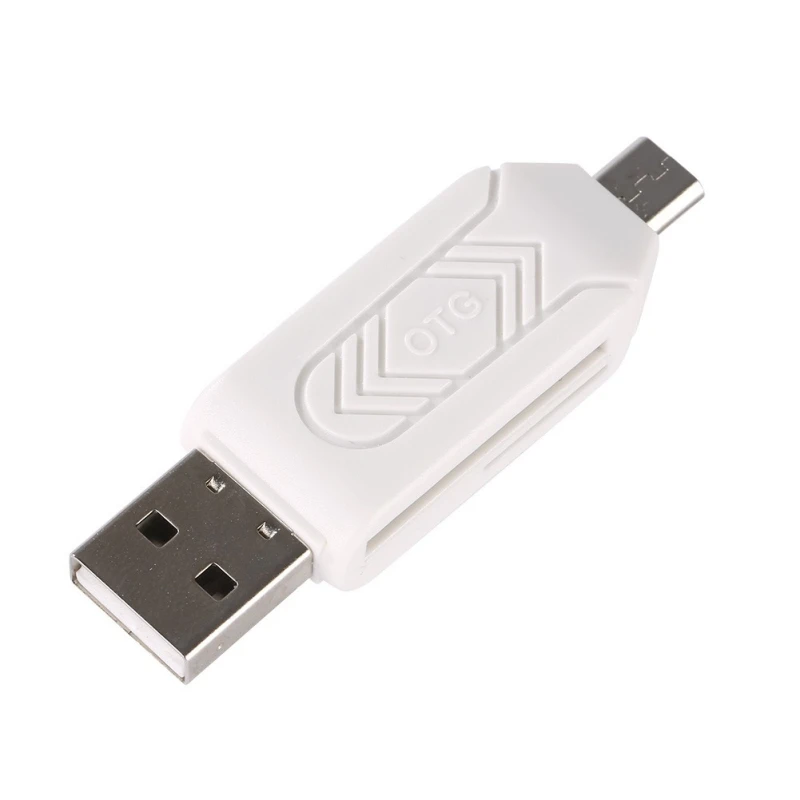 4 цвета 2 в 1 USB OTG кардридер Micro USB OTG TF/SD кардридер телефонный удлинитель-переходник флэш-накопитель адаптер для смартфона ПК