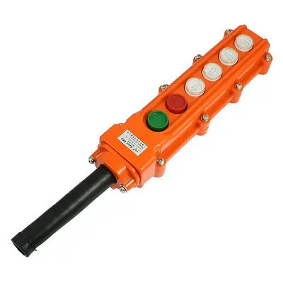 

Hoist Crane Control Station 4 Way Push Button Switch AC 250V/5A 500V/2A