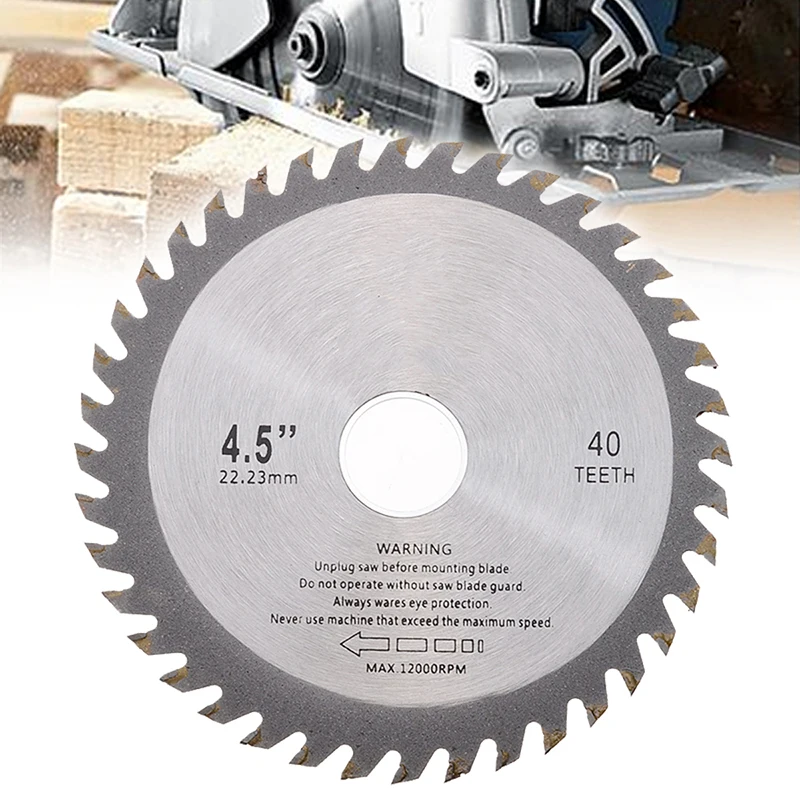 115mm 4.5" 40 Teeth Circular Saw Blade Angle Grinder Saw Disc For Wood Cutting