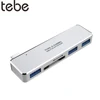 tebe USB 3.1 Type-C Hub USB 3.0 TF/SD Card Read 5-in-1 Multi-Function Converter For MacBook And Thunderbolt 3 Series Notebooks ► Photo 1/6