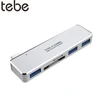 tebe USB 3.1 Type-C Hub USB 3.0 TF/SD Card Read 5-in-1 Multi-Function Converter For MacBook And Thunderbolt 3 Series Notebooks 1