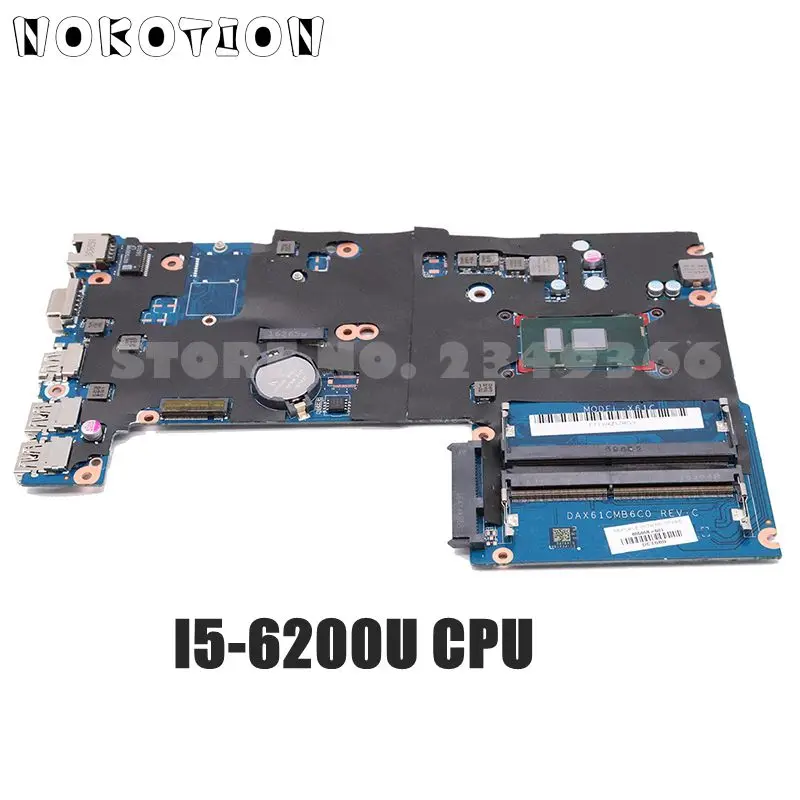 NOKOTION DAX61CMB6C0 для hp Probook 440 446 G3 материнская плата для ноутбука 14 дюймов SR2EY i5-6200U процессор GMA HD 520