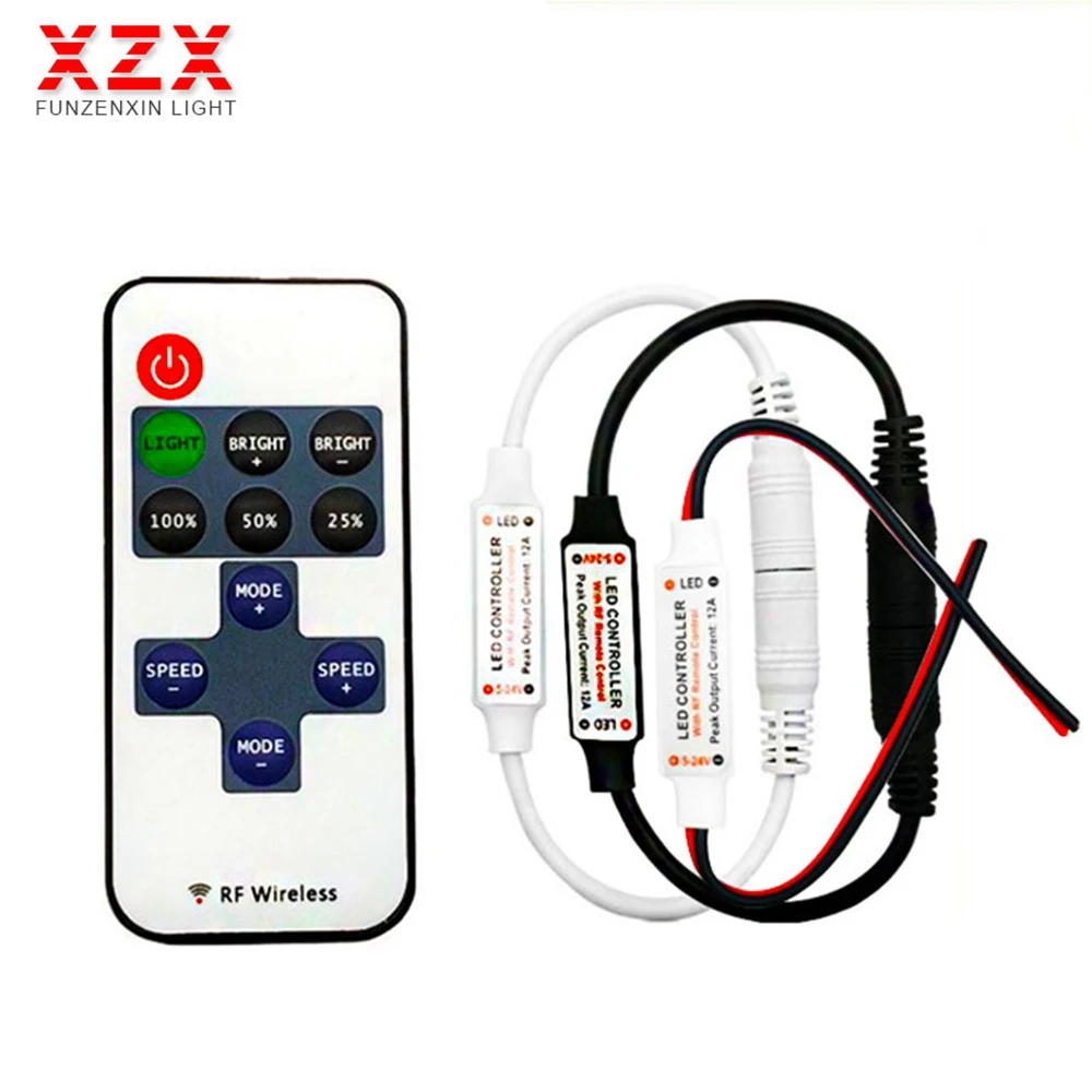 USB/провод 11 клавишами диммер Беспроводная с Светодиодная лента RF пульт
