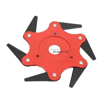 

6 Teeth Grass Trimmer Brush Cutter Head Steel Garden Tools Strimmer Mower Blade For Stihl, For Echo,for Homelite