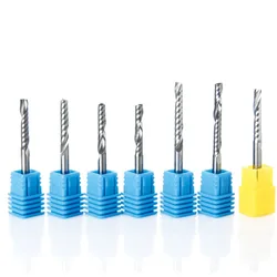 Fraises à une cannelure, pour outil CNC, 3.175mm 4mm 5mm 6mm, AAA, 10 pièces 