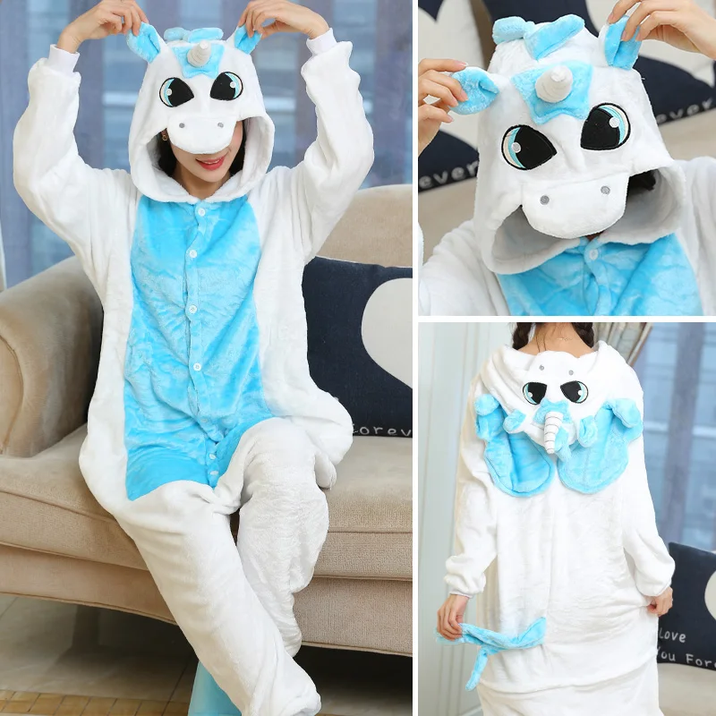 baby boy pajamas Flannel Animal Children Pajamas Sets Winter Hooded Animal Stitch Cartoon Kids Pajamas For Boys Girls Sleepwear Onesies Pyjamas baby nightgown