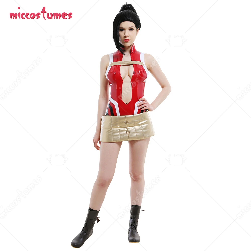 Mha Yaoyorozu Momo Hero Battlesuit Chest オープンレオタード全身タイツボディスーツコスプレコスチューム衣装 ベルクロ調整ヒップベルト付き アニメ コスチューム Aliexpress