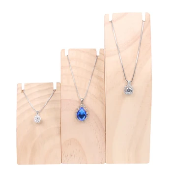 

Solid Wood Natural Necklace Chain Pendant Display Rack Organizer Display Rack Shelf Merchandise Display Cabinet