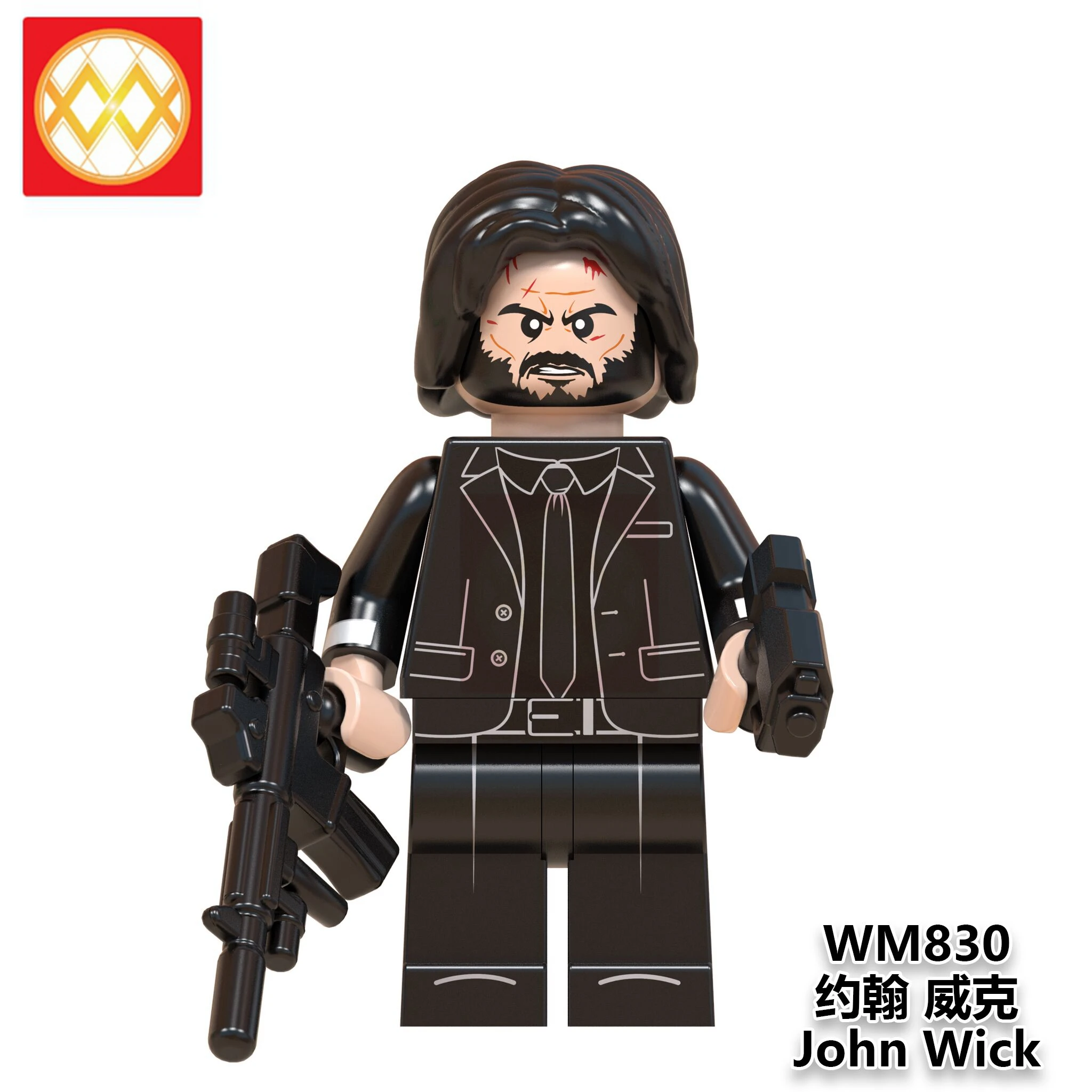 

WM830 John Wick Blocks The Walking Dead Clockwork Doctor Who Strange Things House of Paper Building Blocks Toy For Children