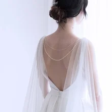 Свадебная накидка-фата-Фата На Плечо-Свадебная накидка-свадебное ожерелье на спине-украшения на спине-накидка-Фата на свадьбу