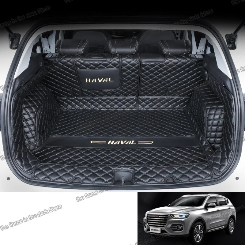 Lsrtw2017 для great wall haval h6 кожаный коврик багажника автомобиля подкладка груза 2018 2019 2020