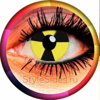 

Карнавальные линзы Знак радиации