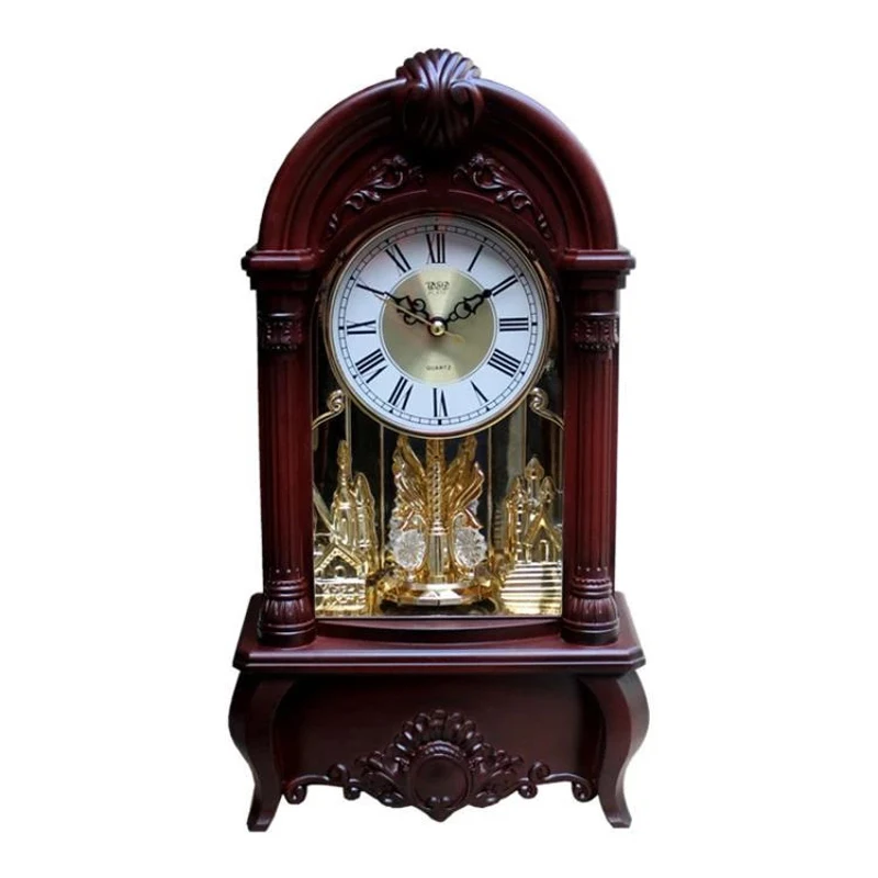 Luxury Pendulum Wall Clock Large Retro Desk Clocks American Reloj De