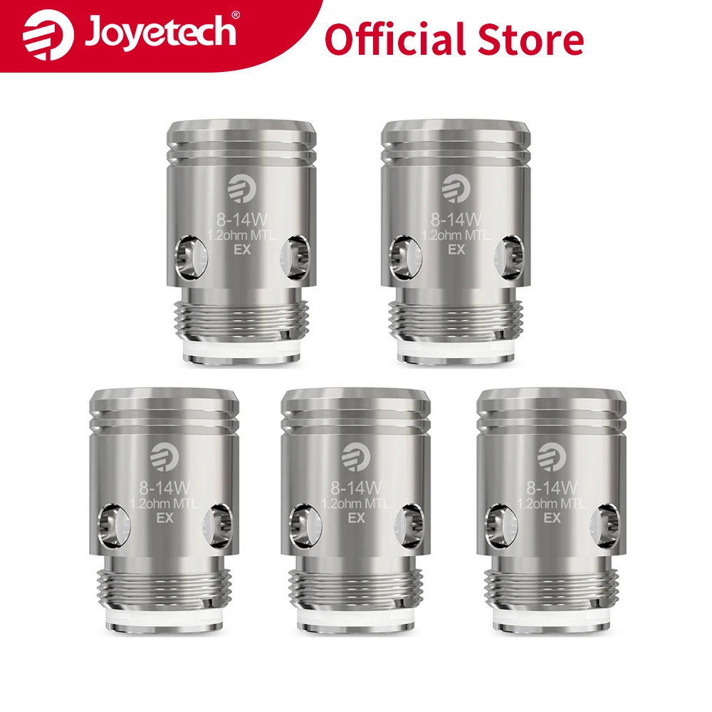 FR Warehouse Оригинал Joyetech EX Head 0.5ohm/1.2ohm MTL Катушка Для превышения края/превышения D19 1.2ohm