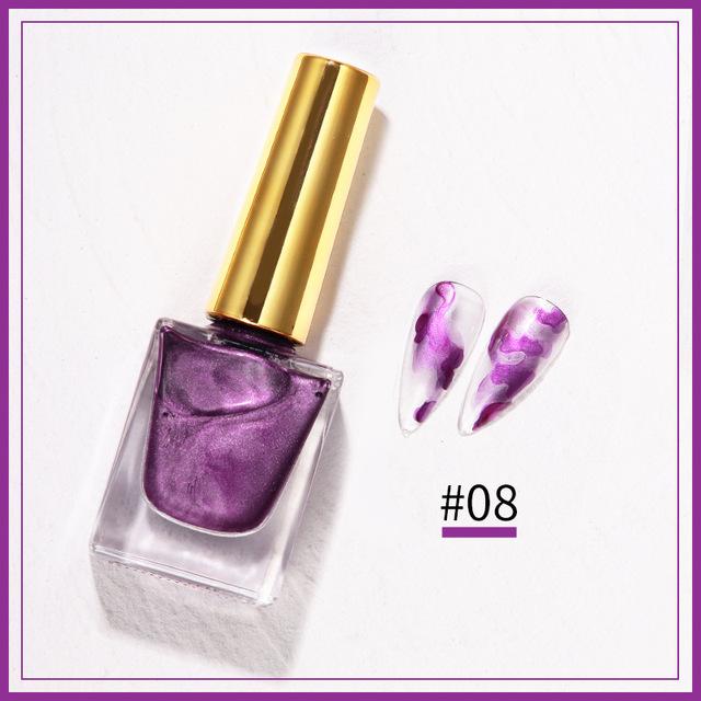 Watercolor Marble Nail Gel Polish Faster Dry Blooming  Manicure Freedom Colour Ink Painting Gel Design Varnish#9