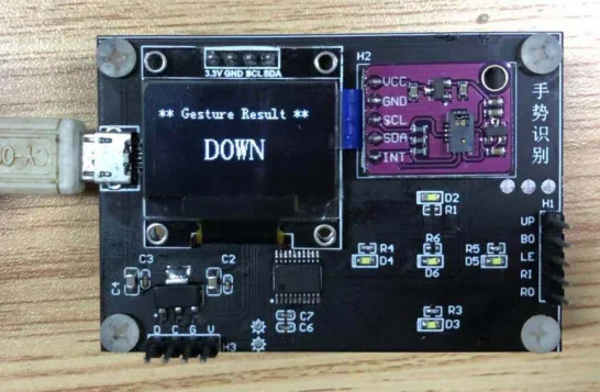 

PAJ7620U2 STM32F0 Gesture Recognition Control Panel OLED Display