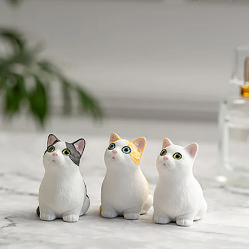 

Home Decoration Accessories Adornos Para Casa Cat Ceramic Desktop Small Ornaments Cute Creative Japanese Car Birthday Gifts