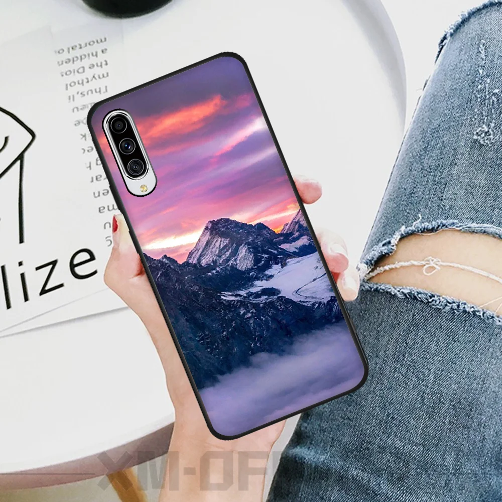 Зимние снежные горы Sceneary чехол для телефона Samsung A10 20 30 40 50 70 10S 2 ядра C8 A30S